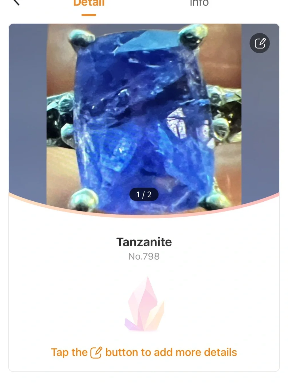 GENUINE TANZANITE 925 PURPLE CUSHION-CUT GEMSTONE SILVER RING